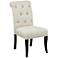 Old World Larkin Jefferson Linen Upholstered Parsons Chair