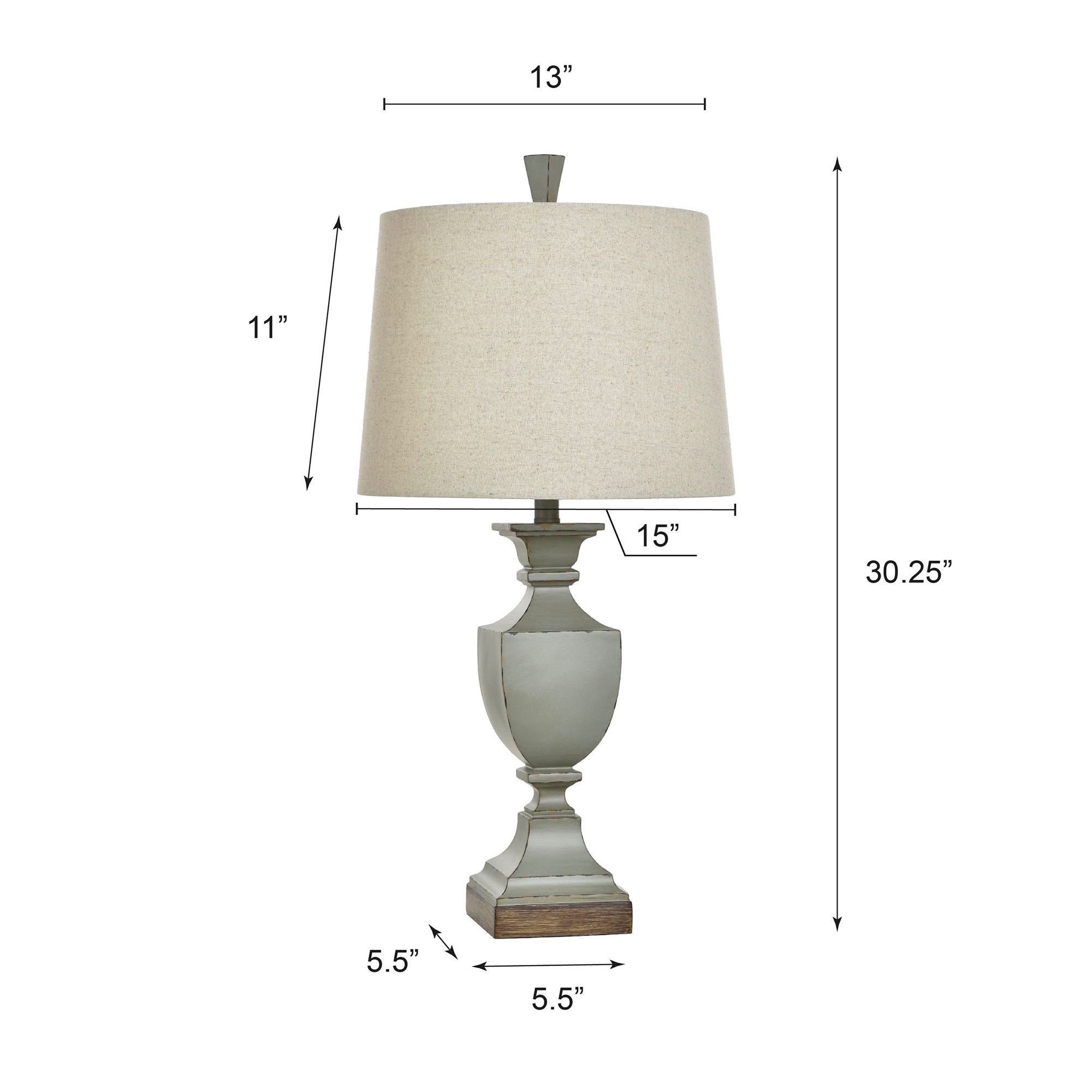 Image 7 Oldbury Vase 30 1/4" Blue Weathered Base Table Lamp more views