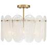 Oldmill 18 1/4" Wide Legacy Brass 3-Light Ceiling Light