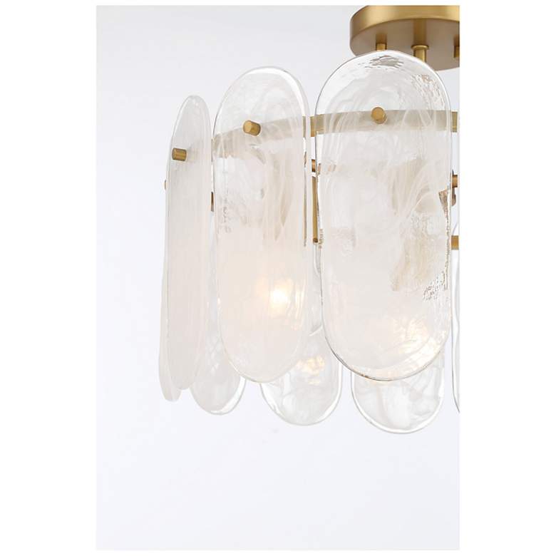 Image 3 Oldmill 18 1/4" Wide Legacy Brass 3-Light Ceiling Light more views