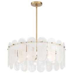 Oldmill 25" Wide Legacy Brass Drum Pendant Light