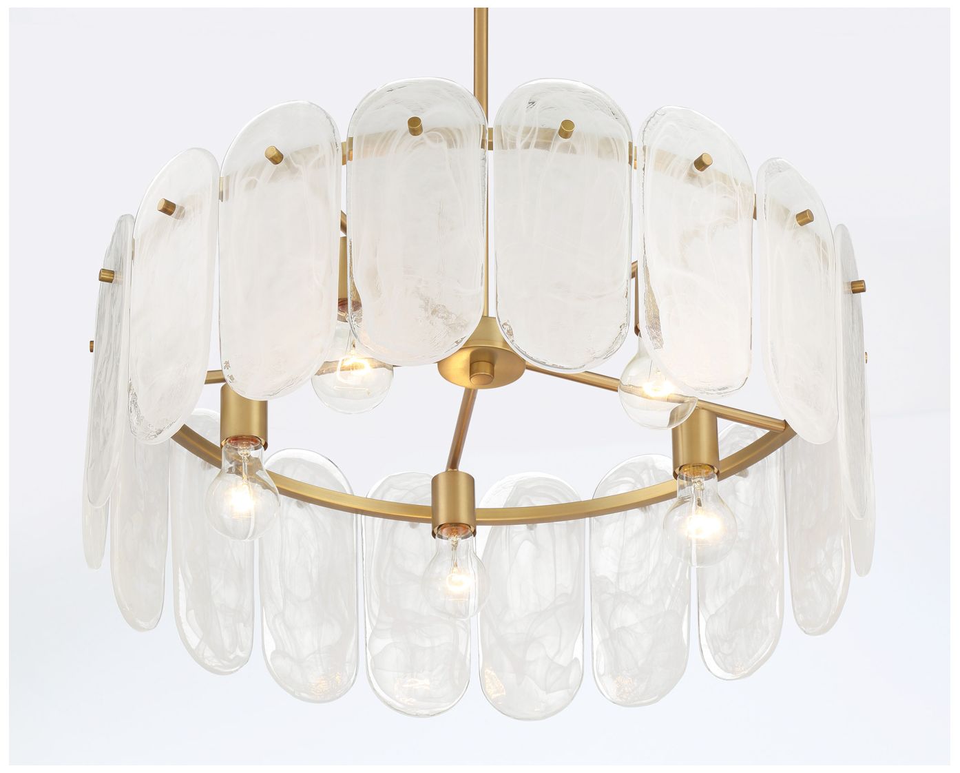 Image 4 Oldmill 25" Wide Legacy Brass Drum Pendant Light more views