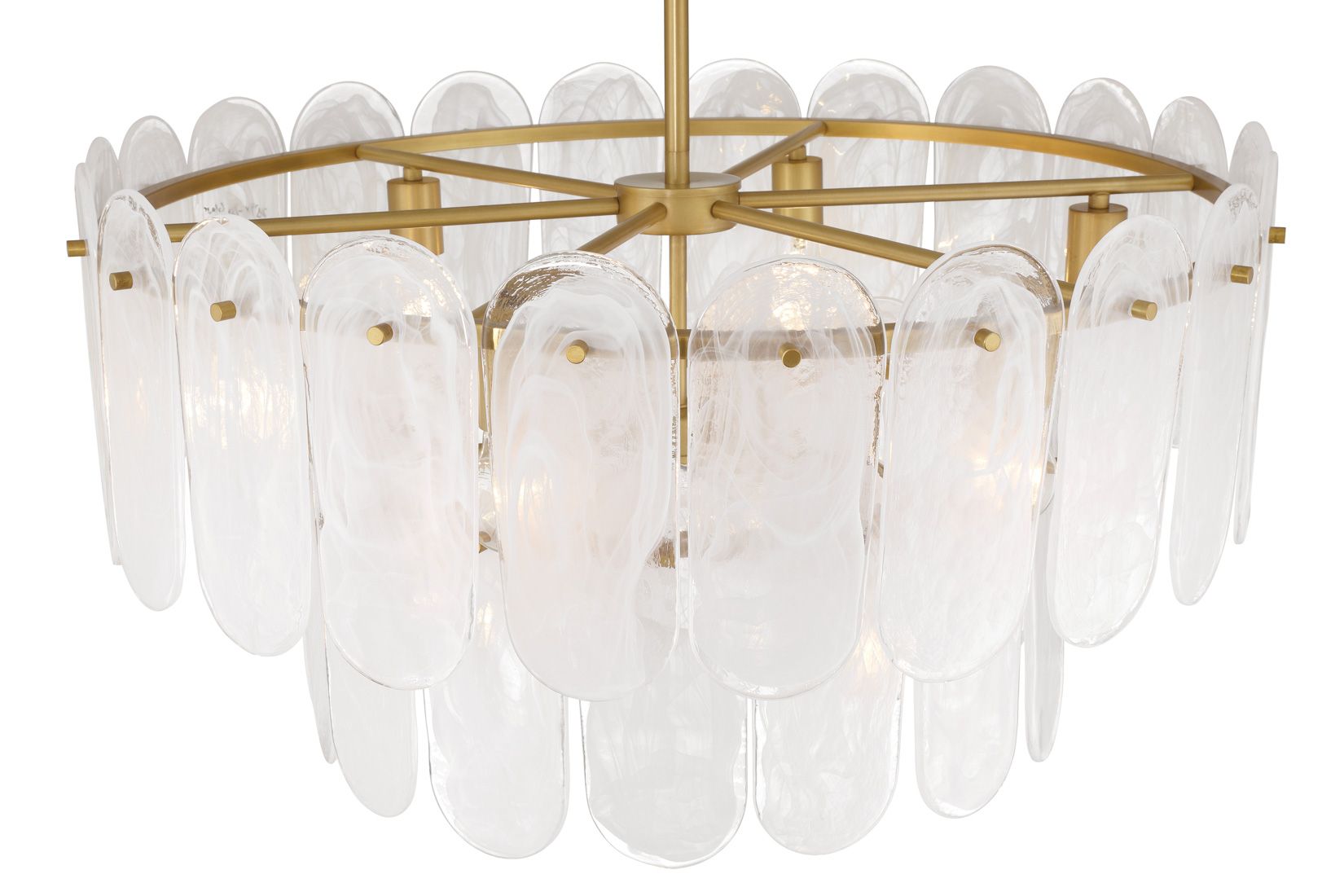 Oldmill 30" Wide Legacy Brass Tiered Pendant Light
