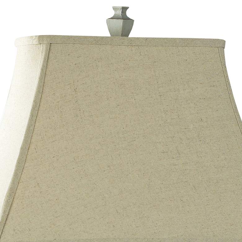 Image 2 Oldsbury Farmhouse Style 34" Blue Table Lamp With Beige Shade more views
