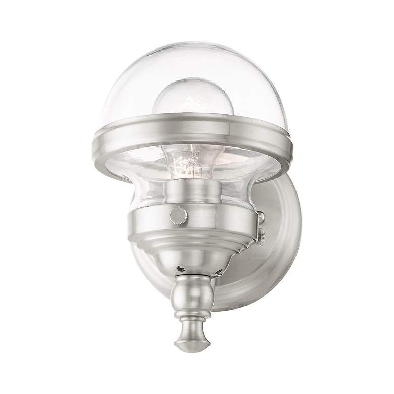 Image 5 Oldwick 1 Light Brushed Nickel Wall Sconce more views