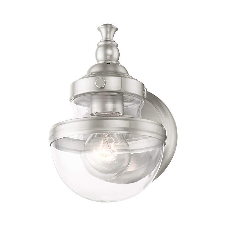 Image 6 Oldwick 1 Light Brushed Nickel Wall Sconce more views
