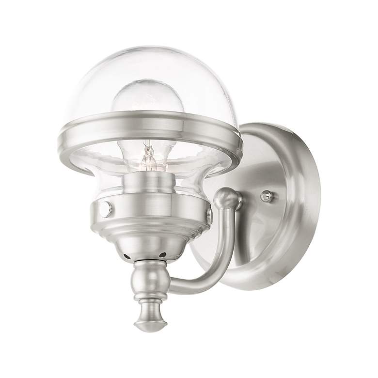 Image 7 Oldwick 1 Light Brushed Nickel Wall Sconce more views