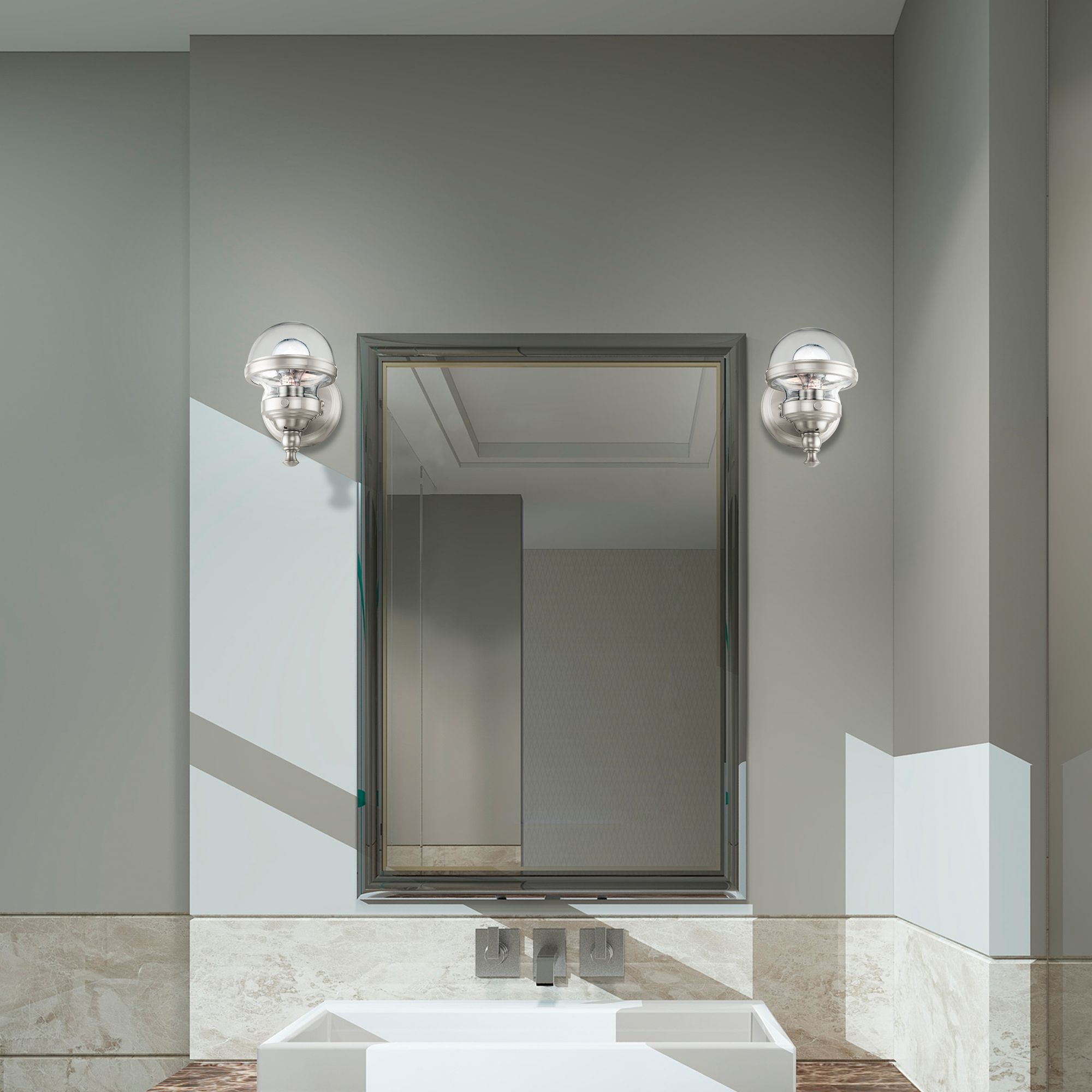 Oldwick 1 Light Brushed Nickel Wall Sconce