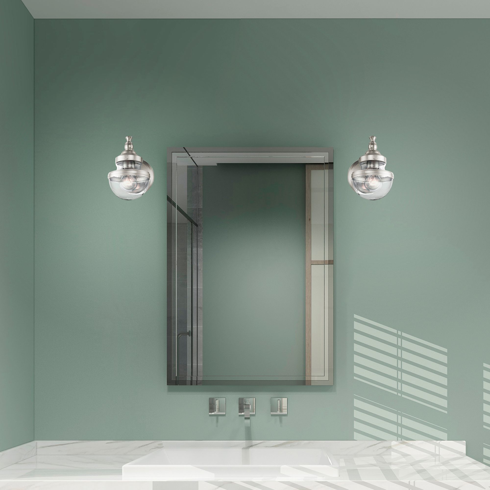 Oldwick 1 Light Brushed Nickel Wall Sconce