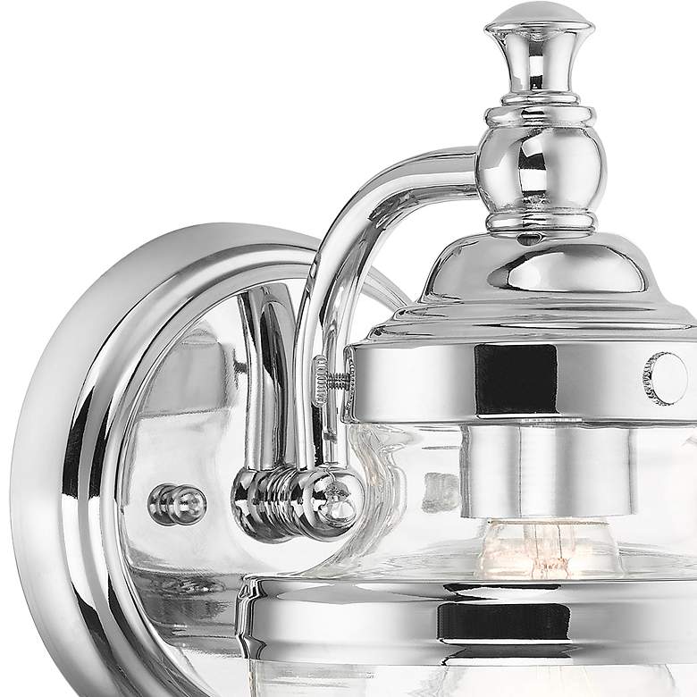 Image 3 Oldwick 1 Light Polished Chrome Wall Sconce more views