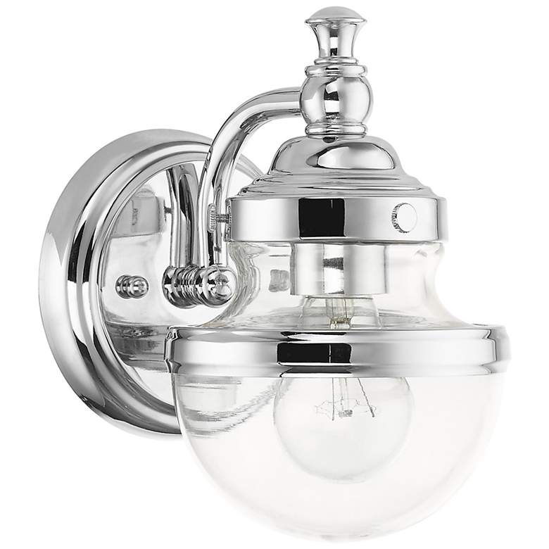 Image 4 Oldwick 1 Light Polished Chrome Wall Sconce more views