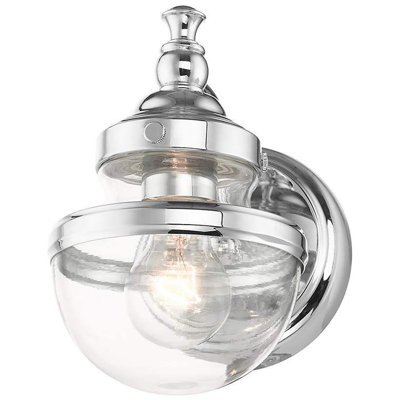 Image 6 Oldwick 1 Light Polished Chrome Wall Sconce more views