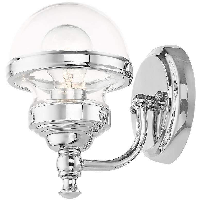 Image 7 Oldwick 1 Light Polished Chrome Wall Sconce more views