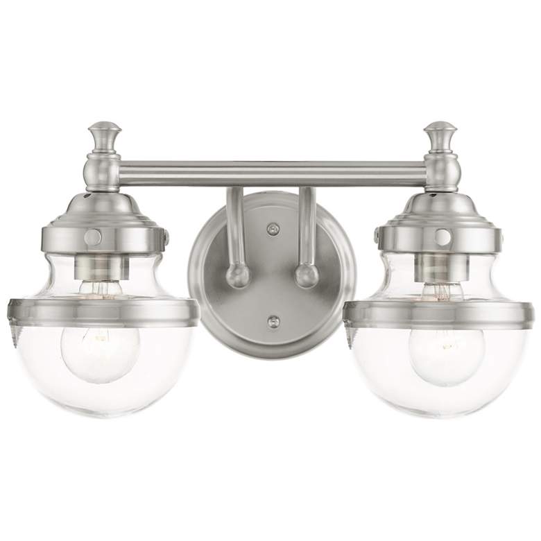 Image 2 Oldwick 2 Light Brushed Nickel Bath Vanity