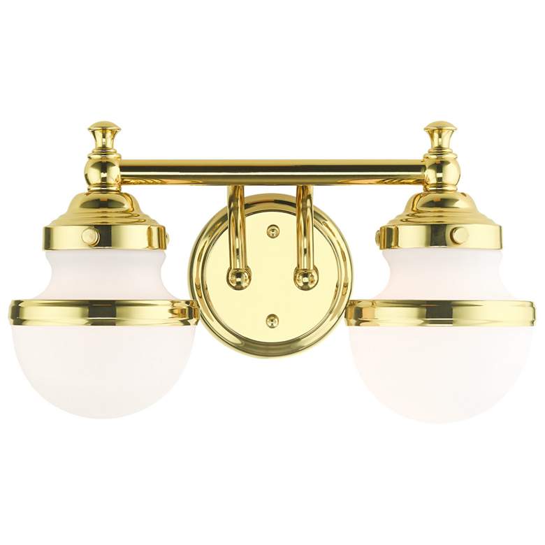 Image 1 Oldwick 2 Light Polished Brass Bath Vanity