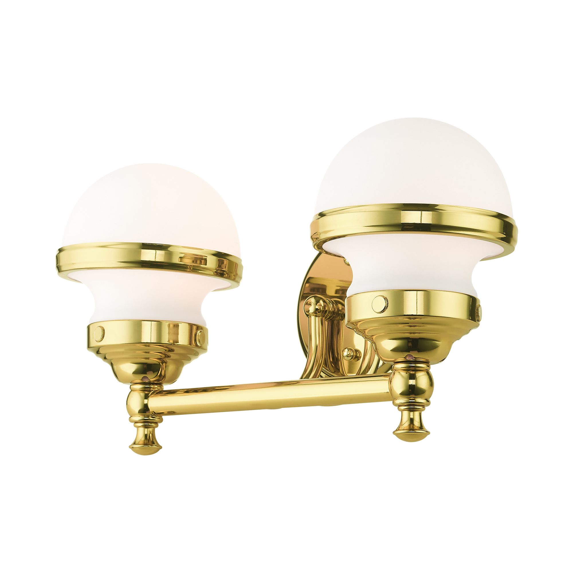 Oldwick 2 Light Polished Brass Bath Vanity