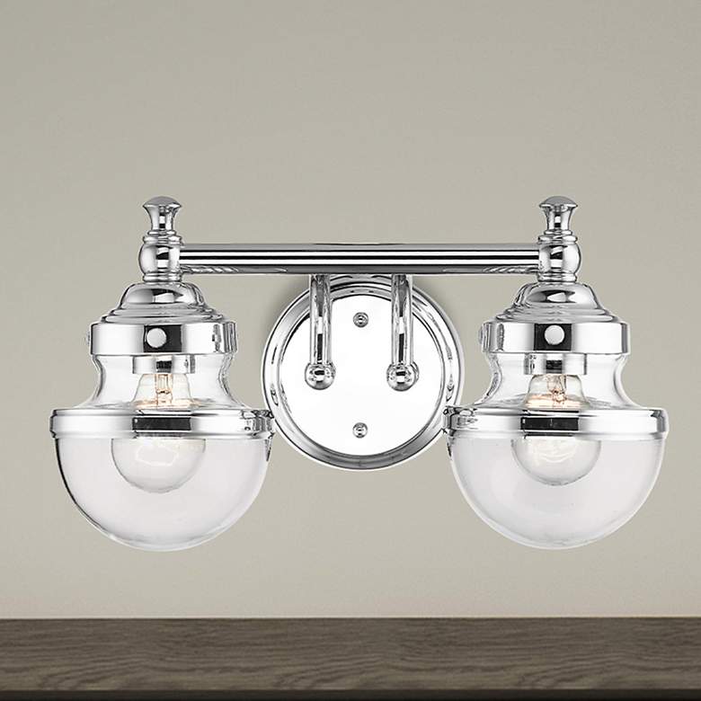 Image 2 Oldwick 2 Light Polished Chrome Bath Vanity