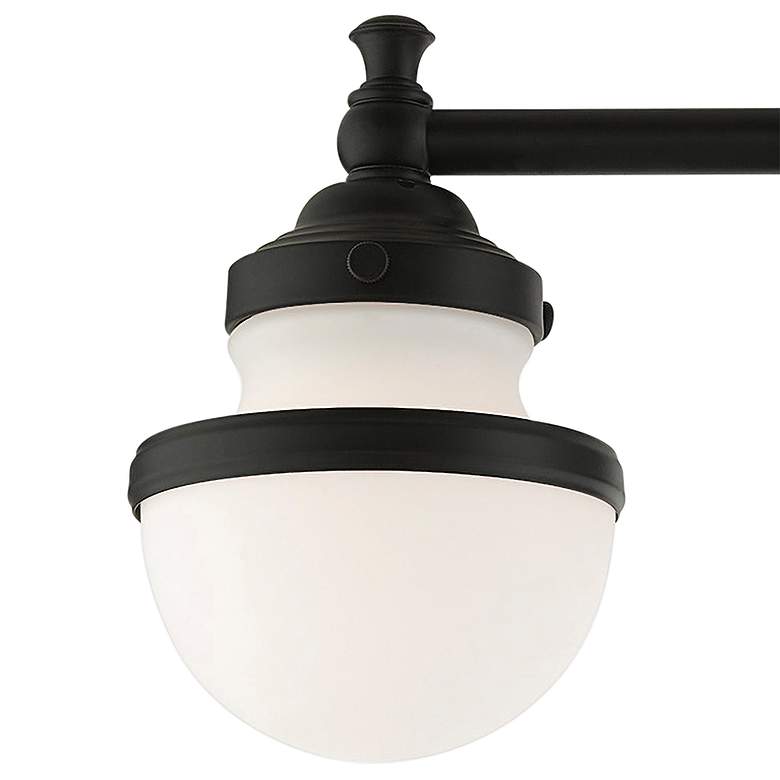 Image 2 Oldwick 24" Wide Black 3-Light Bath Light more views