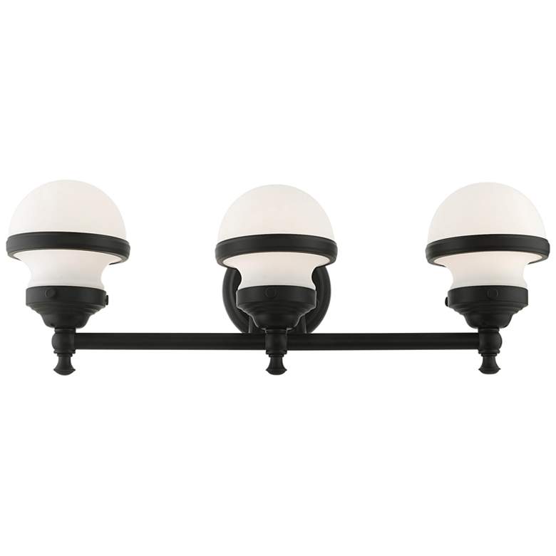 Image 3 Oldwick 24" Wide Black 3-Light Bath Light more views