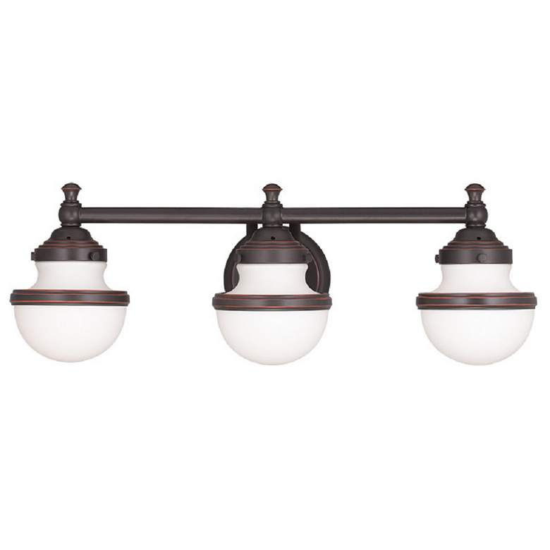 Image 2 Oldwick 24" Wide Olde Bronze 3-Light Vanity Bath Light