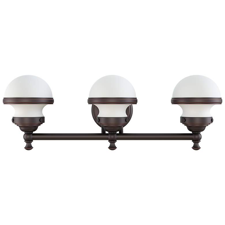 Image 3 Oldwick 24" Wide Olde Bronze 3-Light Vanity Bath Light more views