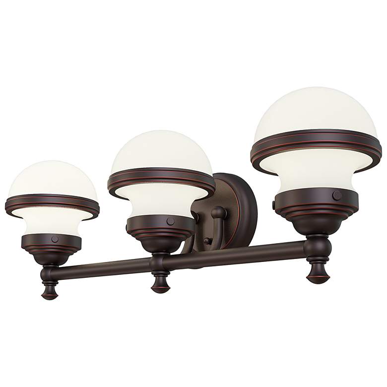 Image 4 Oldwick 24" Wide Olde Bronze 3-Light Vanity Bath Light more views