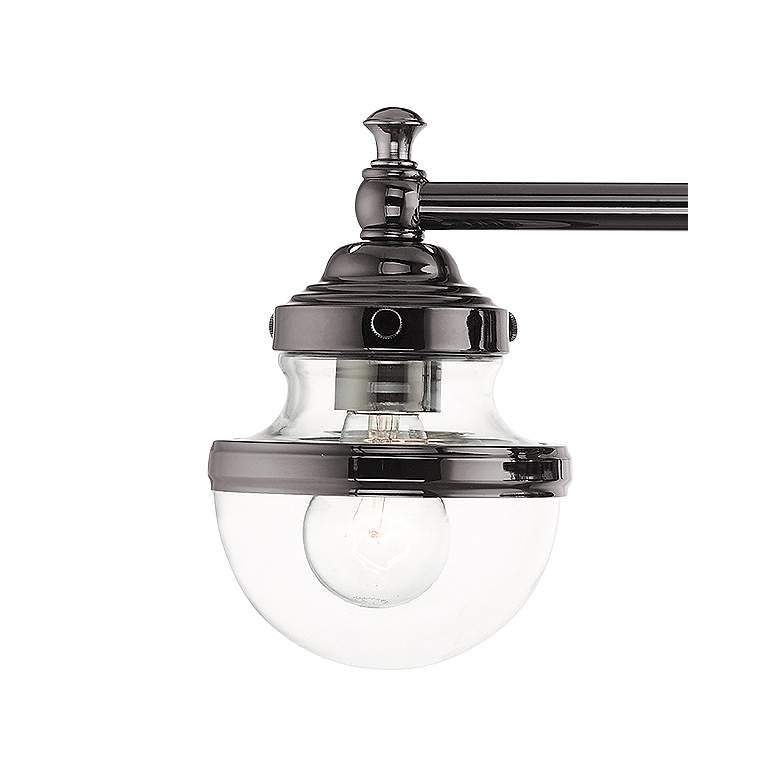 Image 4 Oldwick 24" Wide Polished Black Chrome 3-Light Bath Light more views
