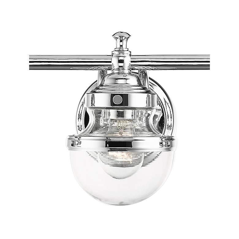 Image 3 Oldwick 24" Wide Polished Chrome 3-Light Bath Light more views