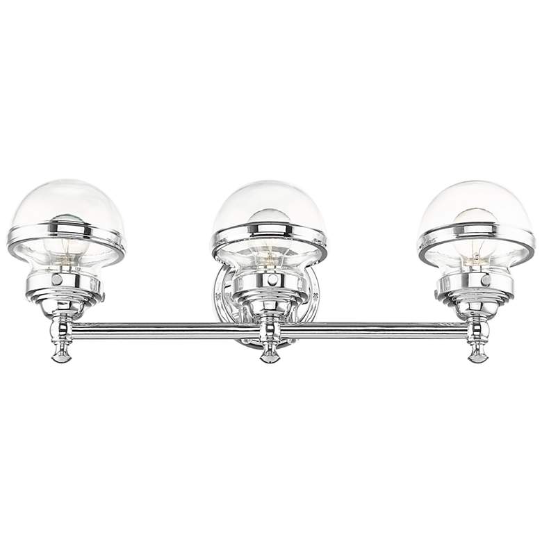 Image 7 Oldwick 24" Wide Polished Chrome 3-Light Bath Light more views
