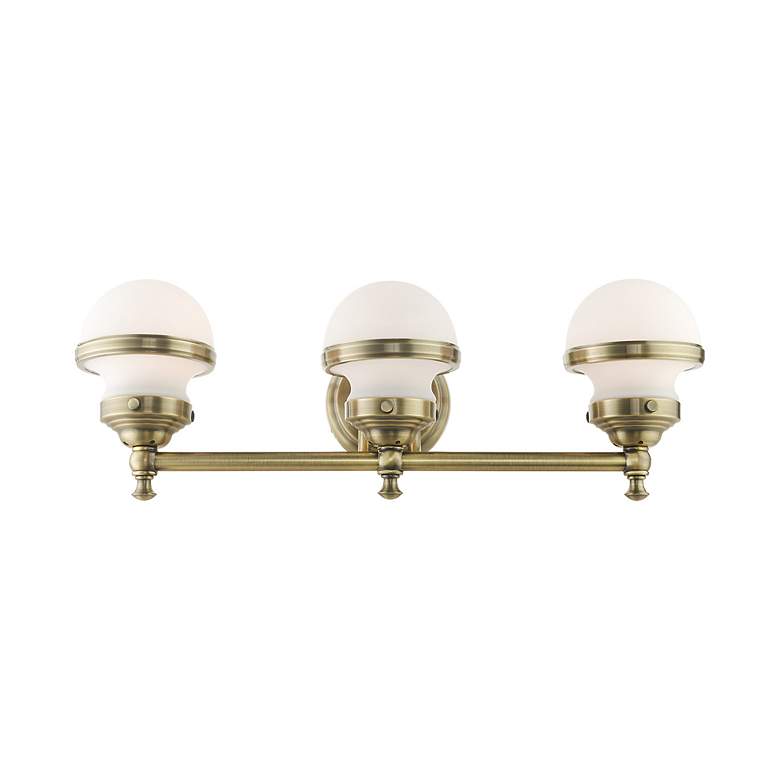 Image 4 Oldwick 3 Light Antique Brass Bath Vanity more views