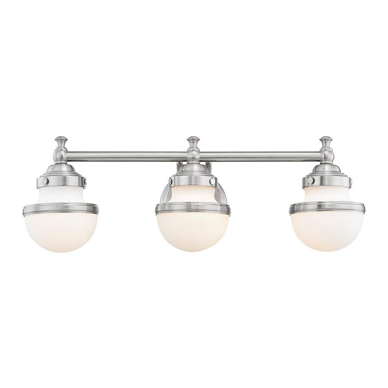 Image 4 Oldwick 3 Light Brushed Nickel Bath Vanity more views