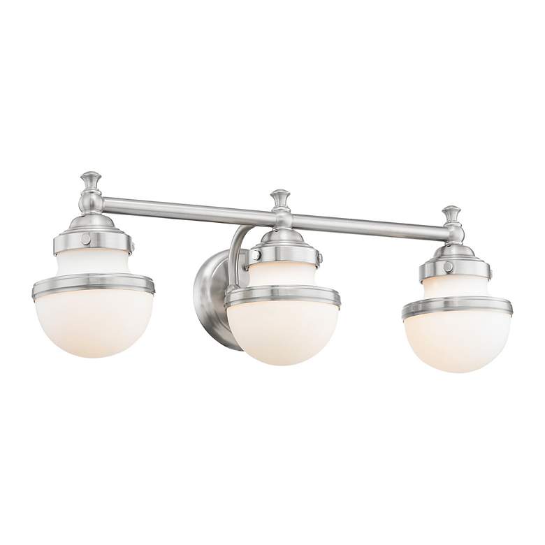 Image 6 Oldwick 3 Light Brushed Nickel Bath Vanity more views