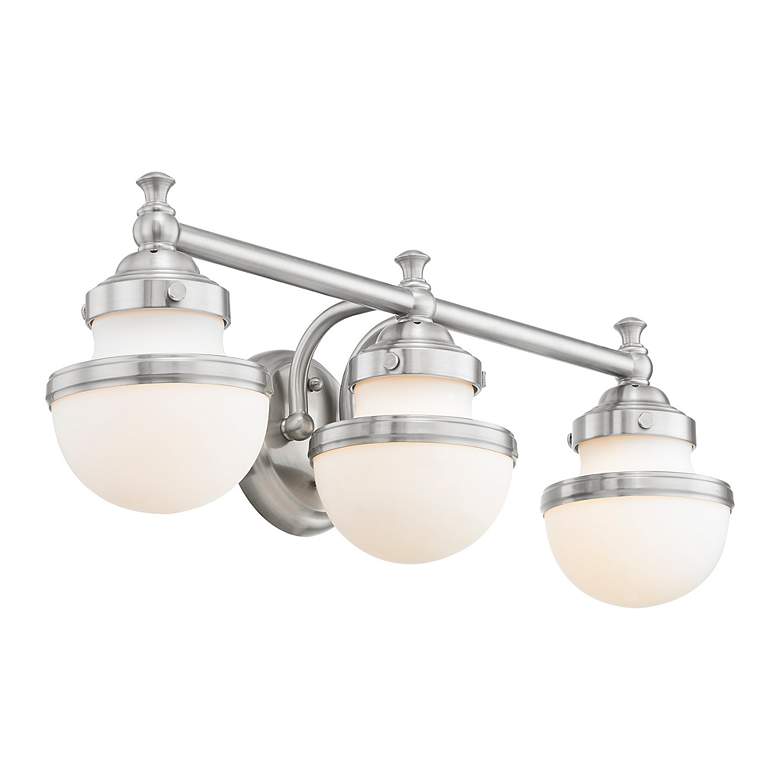 Image 7 Oldwick 3 Light Brushed Nickel Bath Vanity more views