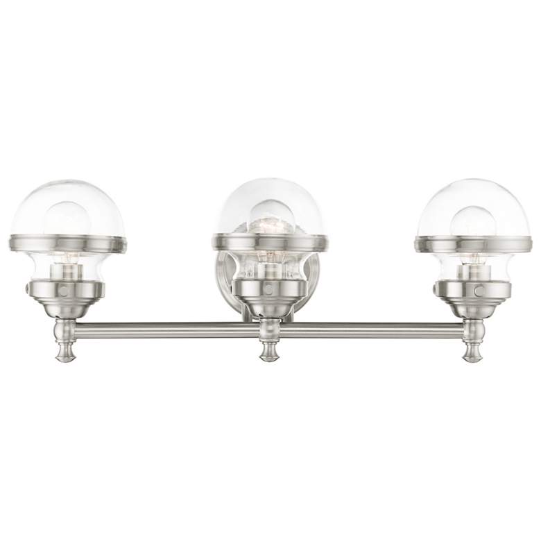 Image 1 Oldwick 3 Light Brushed Nickel Bath Vanity