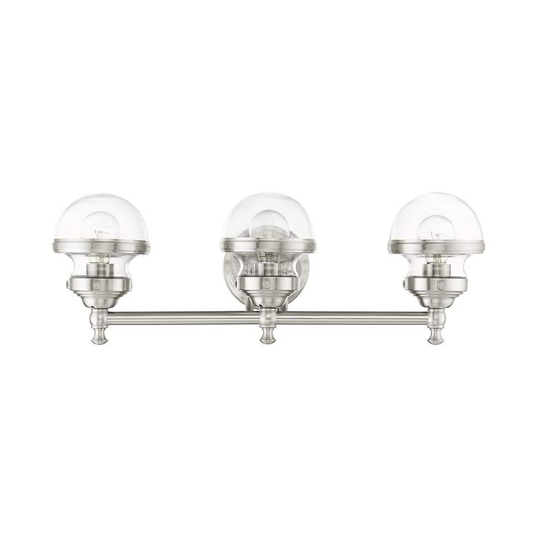 Image 4 Oldwick 3 Light Brushed Nickel Bath Vanity more views