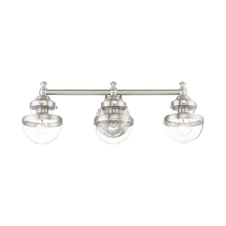 Image 6 Oldwick 3 Light Brushed Nickel Bath Vanity more views