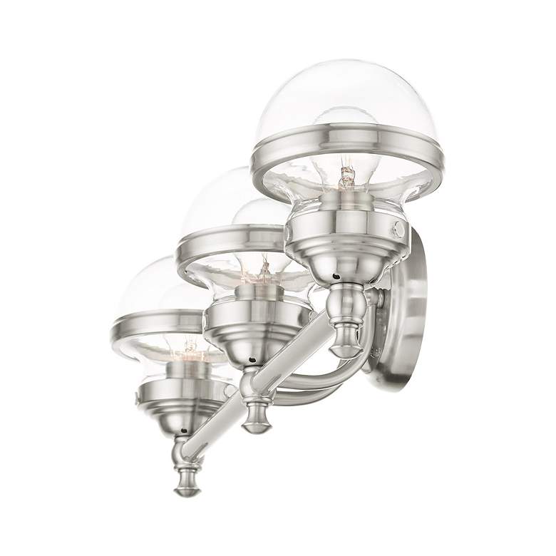 Image 7 Oldwick 3 Light Brushed Nickel Bath Vanity more views