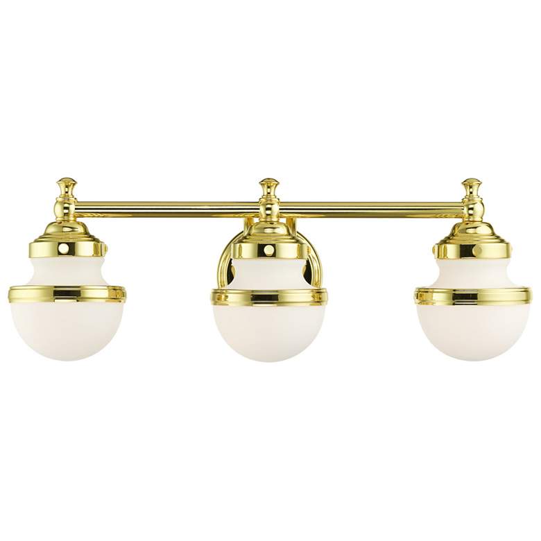 Image 1 Oldwick 3 Light Polished Brass Bath Vanity