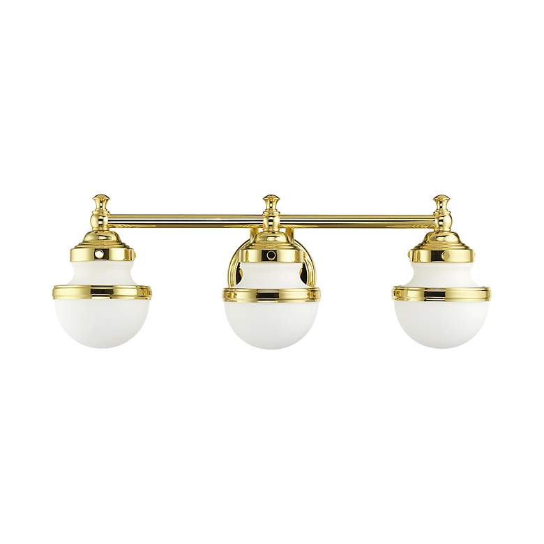 Image 4 Oldwick 3 Light Polished Brass Bath Vanity more views