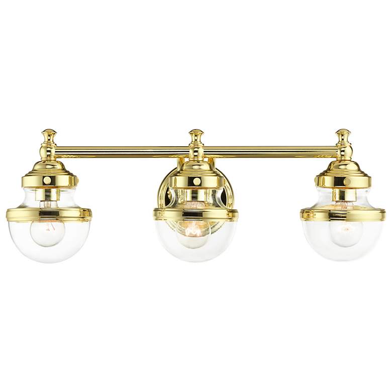 Image 1 Oldwick 3 Light Polished Brass Bath Vanity