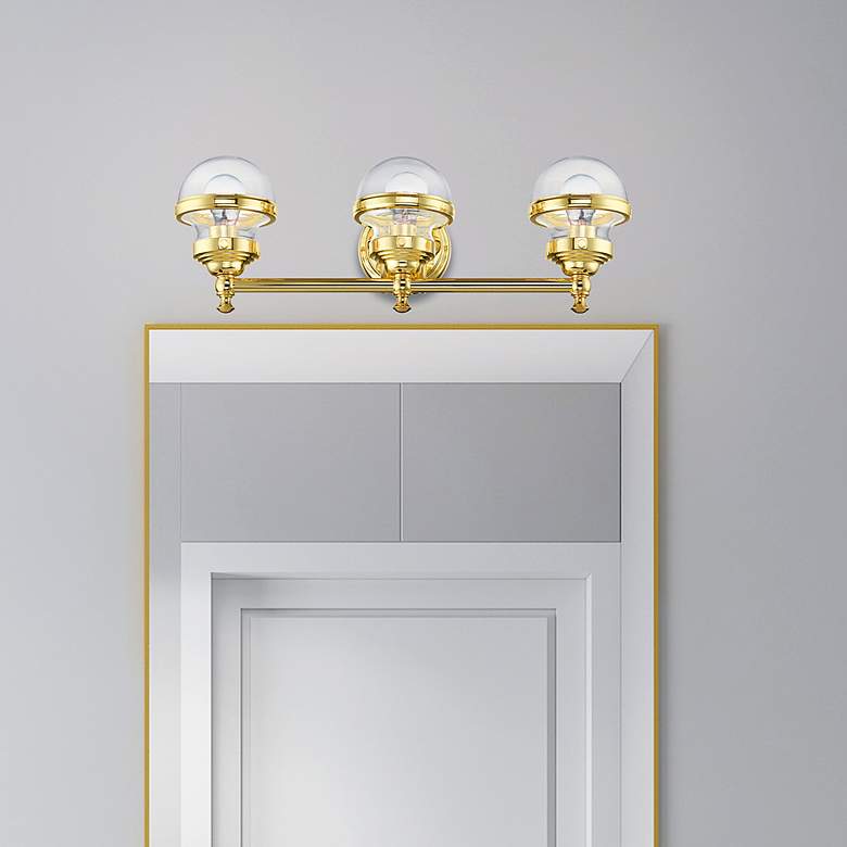 Image 1 Oldwick 3 Light Polished Brass Bath Vanity