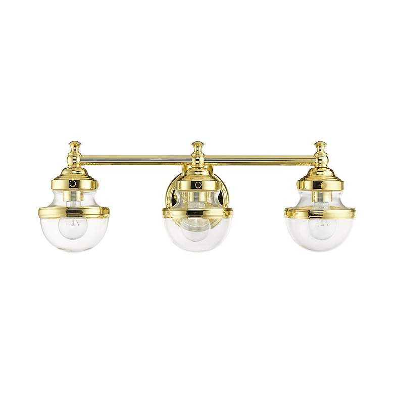 Image 3 Oldwick 3 Light Polished Brass Bath Vanity more views