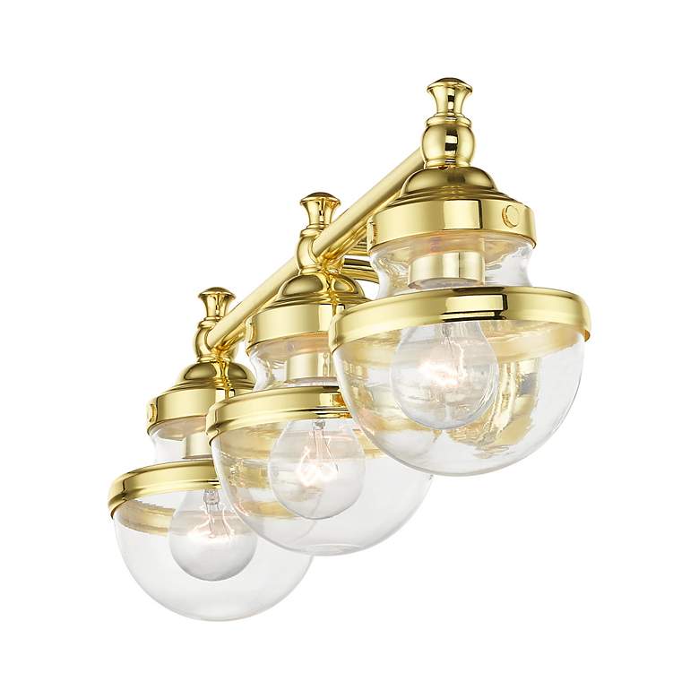 Image 7 Oldwick 3 Light Polished Brass Bath Vanity more views