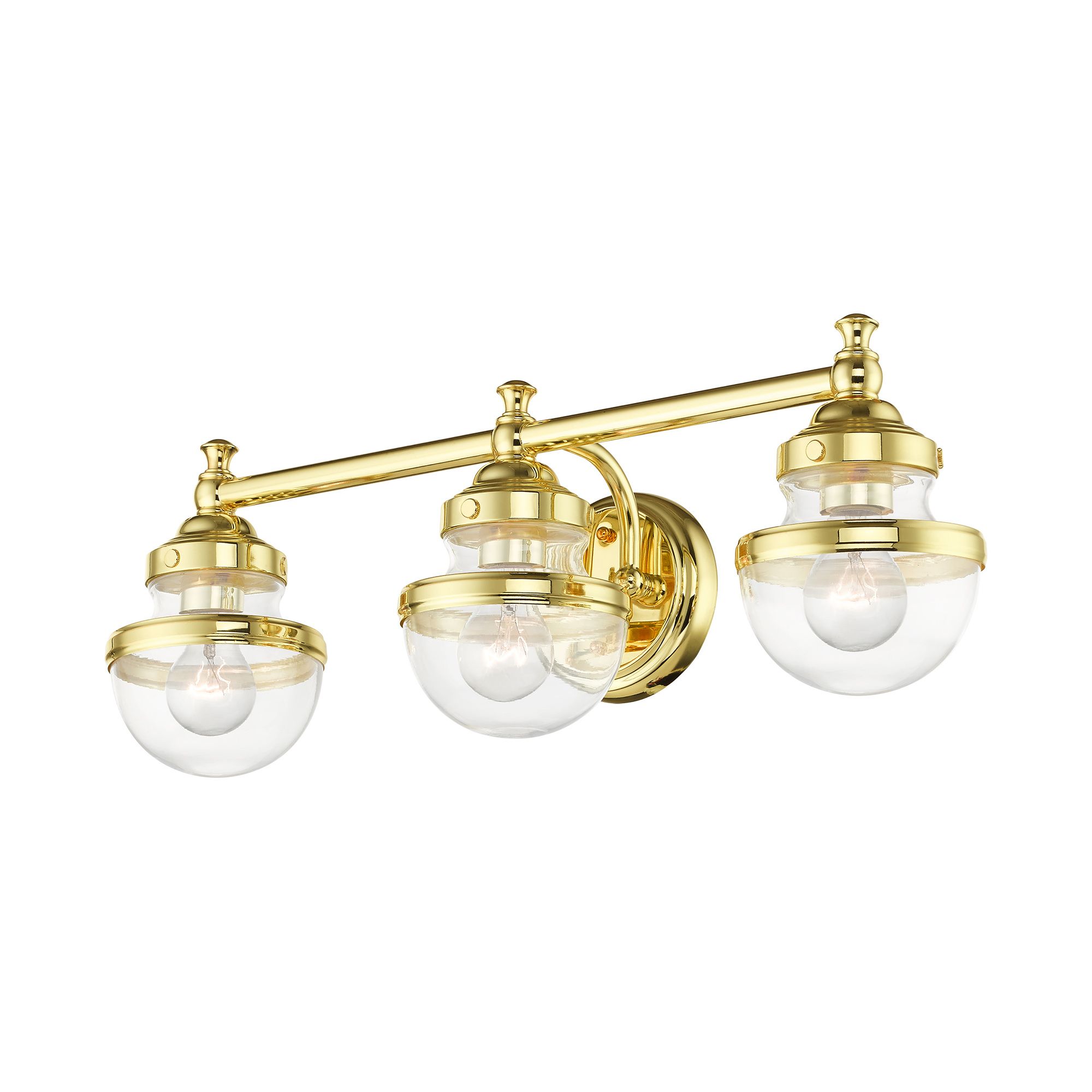 Oldwick 3 Light Polished Brass Bath Vanity