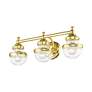 Oldwick 3 Light Polished Brass Bath Vanity