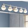 Thumbnail1 of Oldwick 5-Light 8.25-in Brushed Nickel Globe Vanity Light Bar