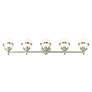 Thumbnail4 of Oldwick 5-Light 8.25-in Brushed Nickel Globe Vanity Light Bar more views