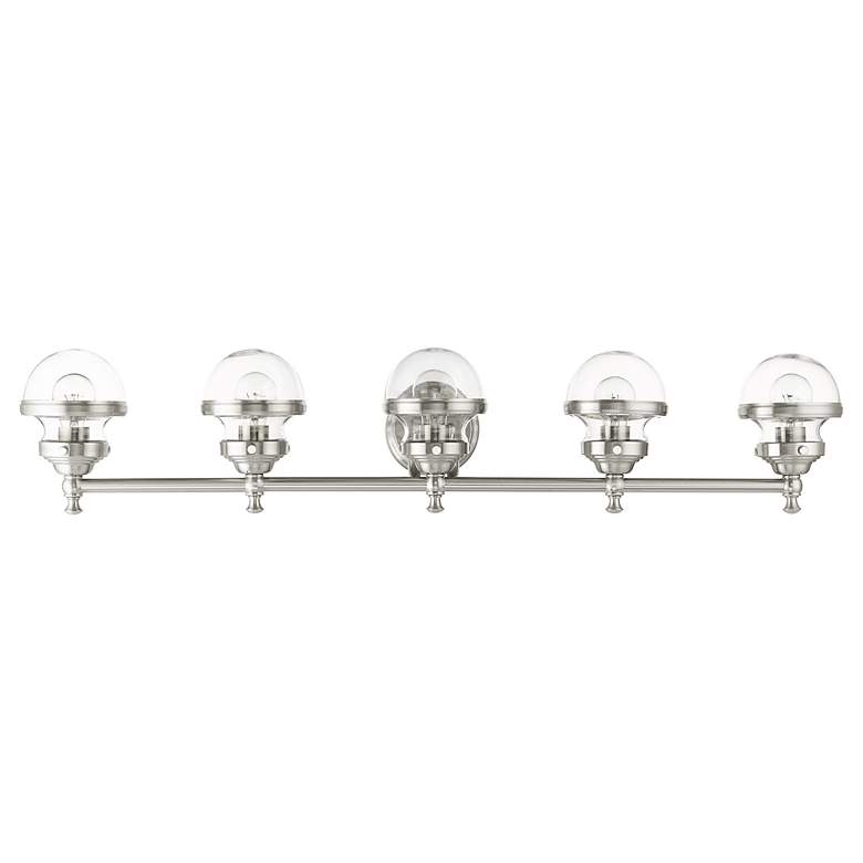 Image 4 Oldwick 5 Light Brushed Nickel Bath Vanity more views