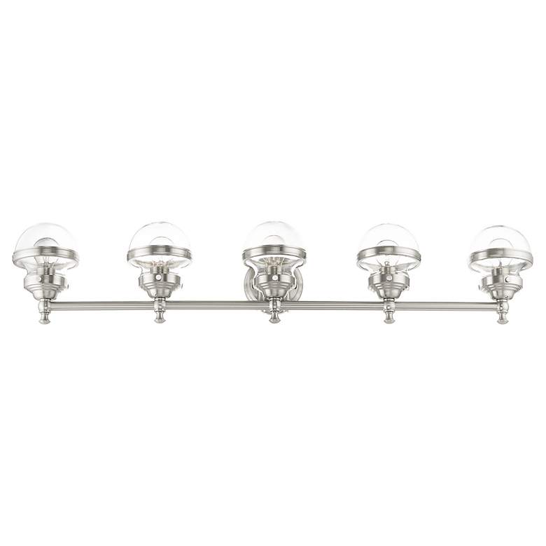 Image 5 Oldwick 5 Light Brushed Nickel Bath Vanity more views