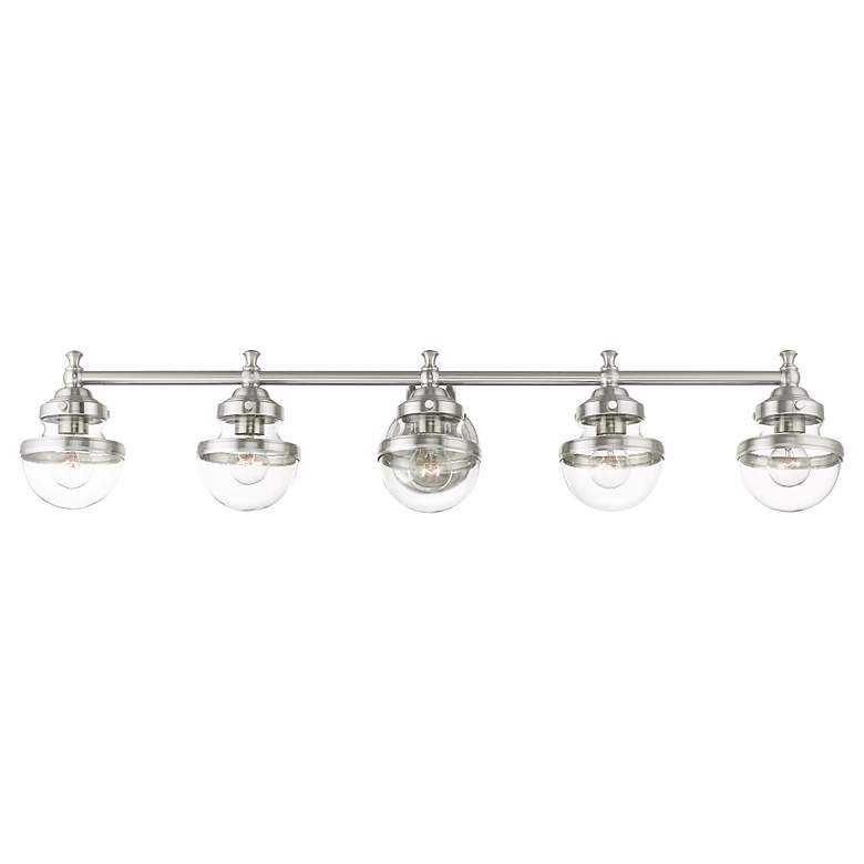 Image 6 Oldwick 5 Light Brushed Nickel Bath Vanity more views